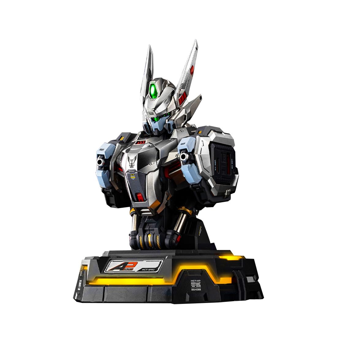 kooteyybhyy Charging Station for Multiple Devices, 65W Fast Charging Desktop Charger, USB Charger Mecha Model Action Figure Desktop Charging Station