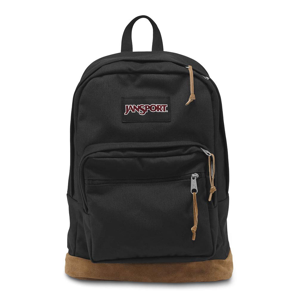 JanSport Right Pack Backpack - Durable Daypack with Padded 15" Laptop Sleeve, Spacious Main Compartment & Integrated Water Bottle Pocket - Black