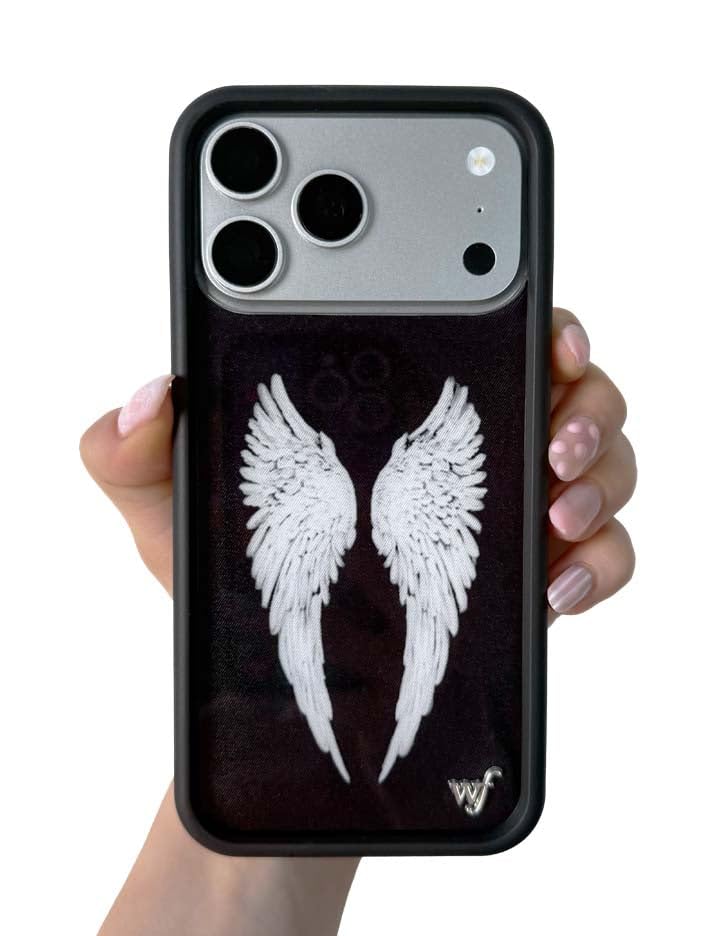 Wildflower Cases - Compatible with iPhone 17 Pro Max | Protective Black Bumper, 6.5ft Drop Test Certified, Women Owned Small Business | Floral, Black