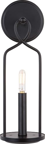 Capital Lighting 631611MB Sonnet Bold Colonial Candlelight Wall Sconce, 1-Light 60 Watt, 16" H x 5" W, Matte Black