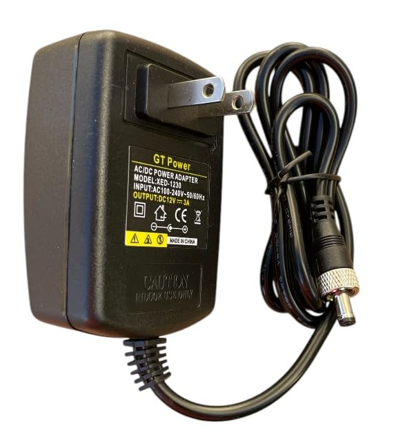 Threaded Locking AC Adapter Compatible with Blackmagic Design Mini Converter UpDownCross HD and Optical Fiber 12G