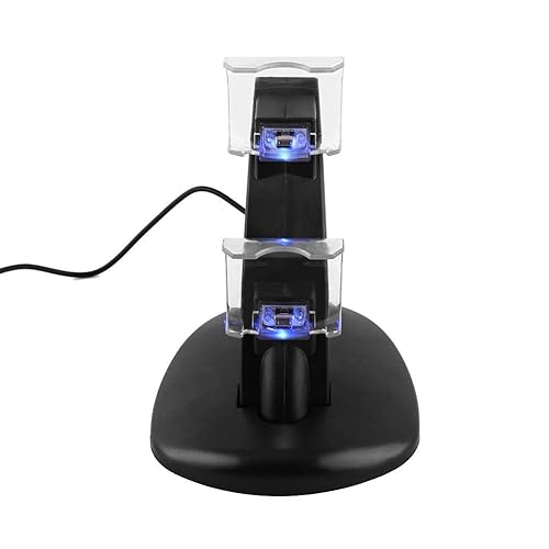 Yoidesu Controller Charger Station,Controller USB Charging Station Dock for with USB Charging Cable,Fast Charging Station for/Slim/with Blue LED