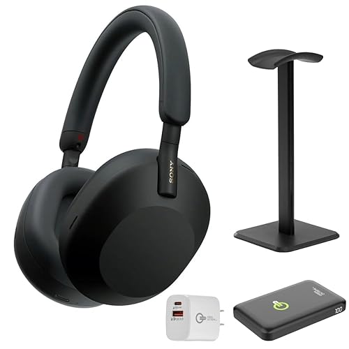 Sony WH-1000XM5 The Best Wireless Noise Canceling Headphones with Auto Noise Canceling Optimizer, Crystal Clear Hands-Free Calling, and Alexa Voice…