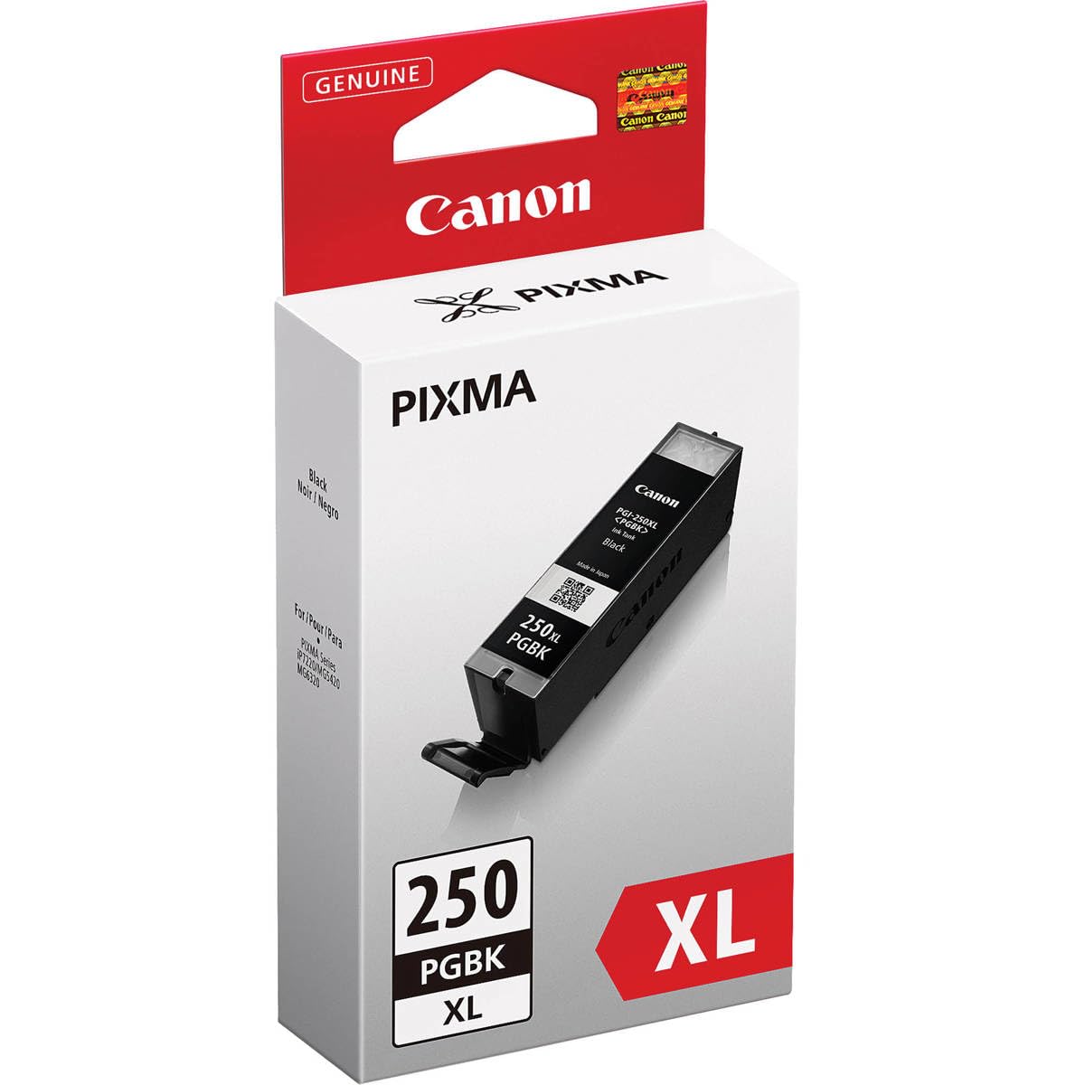 Canon 2 Pack PGI-250XL Pigment Black Ink Tank for Select PIXMA iP, iX, MG,