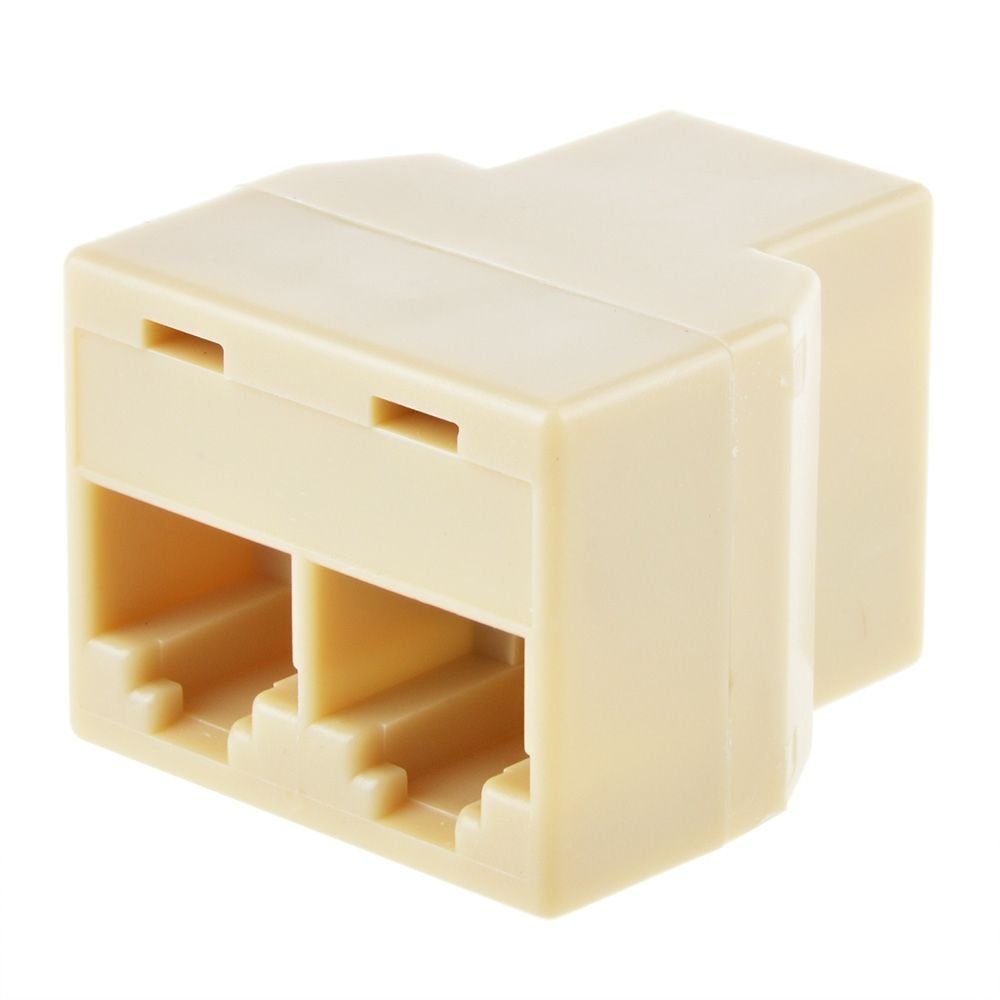 MaxLLTo RJ45 CAT5 6 Ethernet Cable LAN Port 1 to 2 Socket Splitter Connector Adapter PC