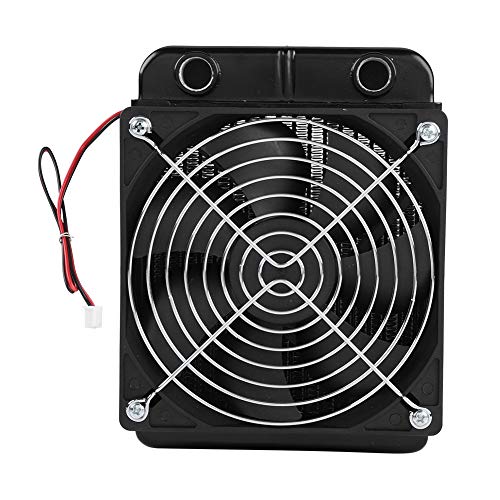CPU Radiator, DC12V CPU Liquid Cooling Radiator With Fan, G1/4 Thread Heat Row Radiator with Fan, 18 Tubes 120mm Radiator CPU Liquid Cooler