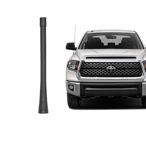 PYGHAP Stylish Short Antenna Compatible with Toyota Tundra Tacoma Trucks, 6" Short Radio AM FM Antenna, Car Wash Proof, Flexible Rubber Antenna Rod