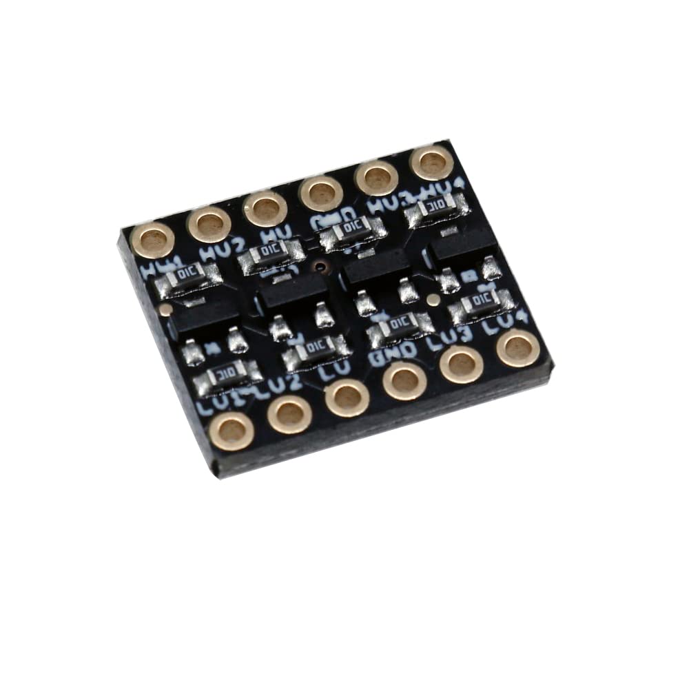 Treedix 10PCS Logic Level Converter Module 4 Channel IIC I2C 3.3V to 5V Bi-Directional Shifter Module for SPI Bus Signals Serial Compatible…