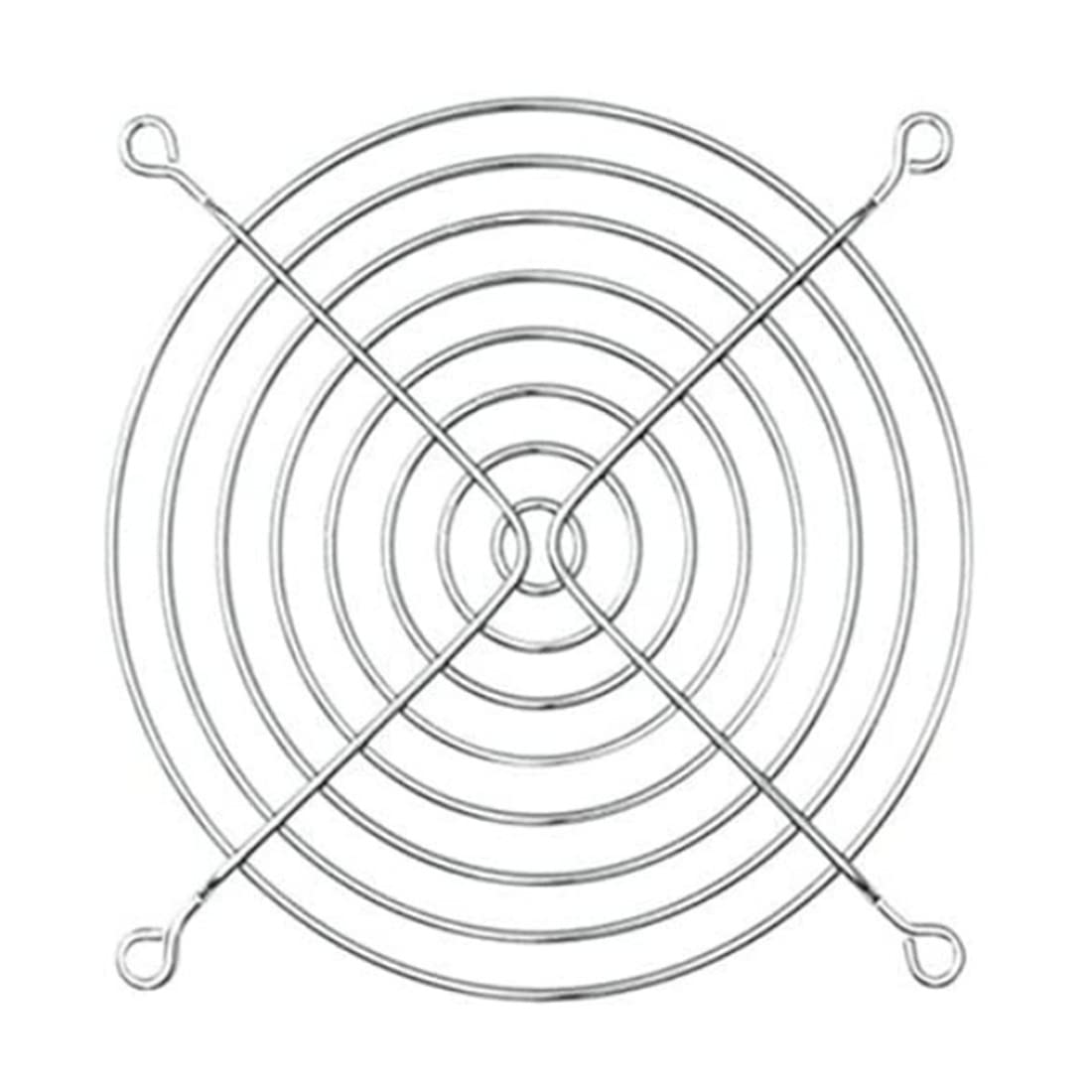 GDQLCNXB Metal Fan Grill 120mm PC Computer Fan Grill Mounting Finger Guard Protection Cover,Pack of 4