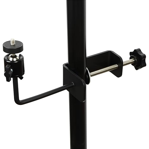 Aiuieaa Clamp Mount with Mini Ball Head Mount, 1/4 Screw Mount Adapter for Tree, Compatible with Most Cameras for Wildlife Monitoring and Tree