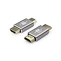 SOMDARHK 8K HDMI Adapter Male to Male 2 Pack, HDMI Connector Gold Plated HDMI 2.1 Adapter 180 Degree, 8K@60Hz Compatible with Laptop, Monitor