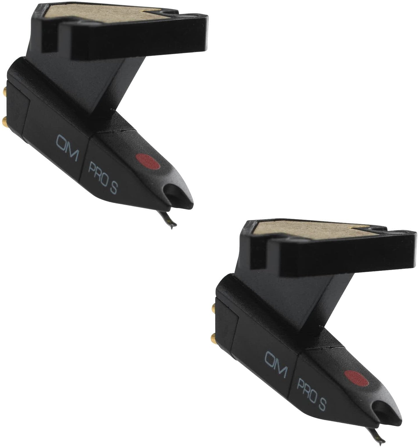Ortofon OM Pro S DJ Cartridges (2 Pack) Bundle with Liquid Audio Polishing Cloth
