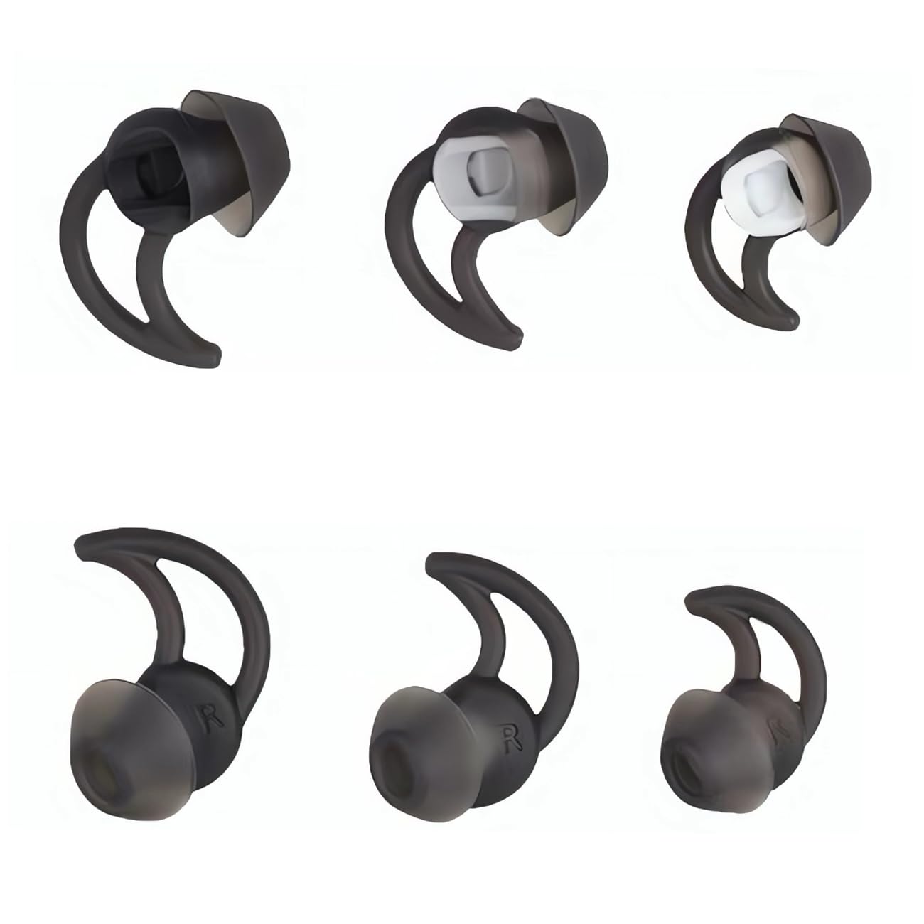 CYADCI Earbud Replacement Tips Silicone Earbud Tips EartipsCompatible with Bose Qc20 Qc30 IE2 SoundSport IE3 SIE2i Headphone Ear Tips 3 Pairs S M L
