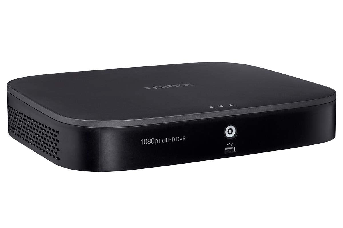 Lorex D241A81B 8 Channel 1080p Analog HD 1TB Security System DVR with Advanced Motion Detection Technology and Smart Home Voice Control, Black