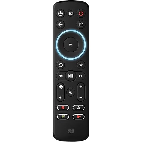 One For All Streamer Remote (New, in Retail Packaging) - Controls up to 3 Devices - (IR) - Control Your Streamer Box, TV and Sound bar - Learning