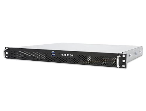 AIC XE1-1E001-04 is an Entry-Level 1U Appliance Chassis with 15” Depth, up to ATX, Internal: 2X 3.5 + 2X 2.5 7mm, Front: 2X USB 3.0, 3X 4028mm Fan, 1x