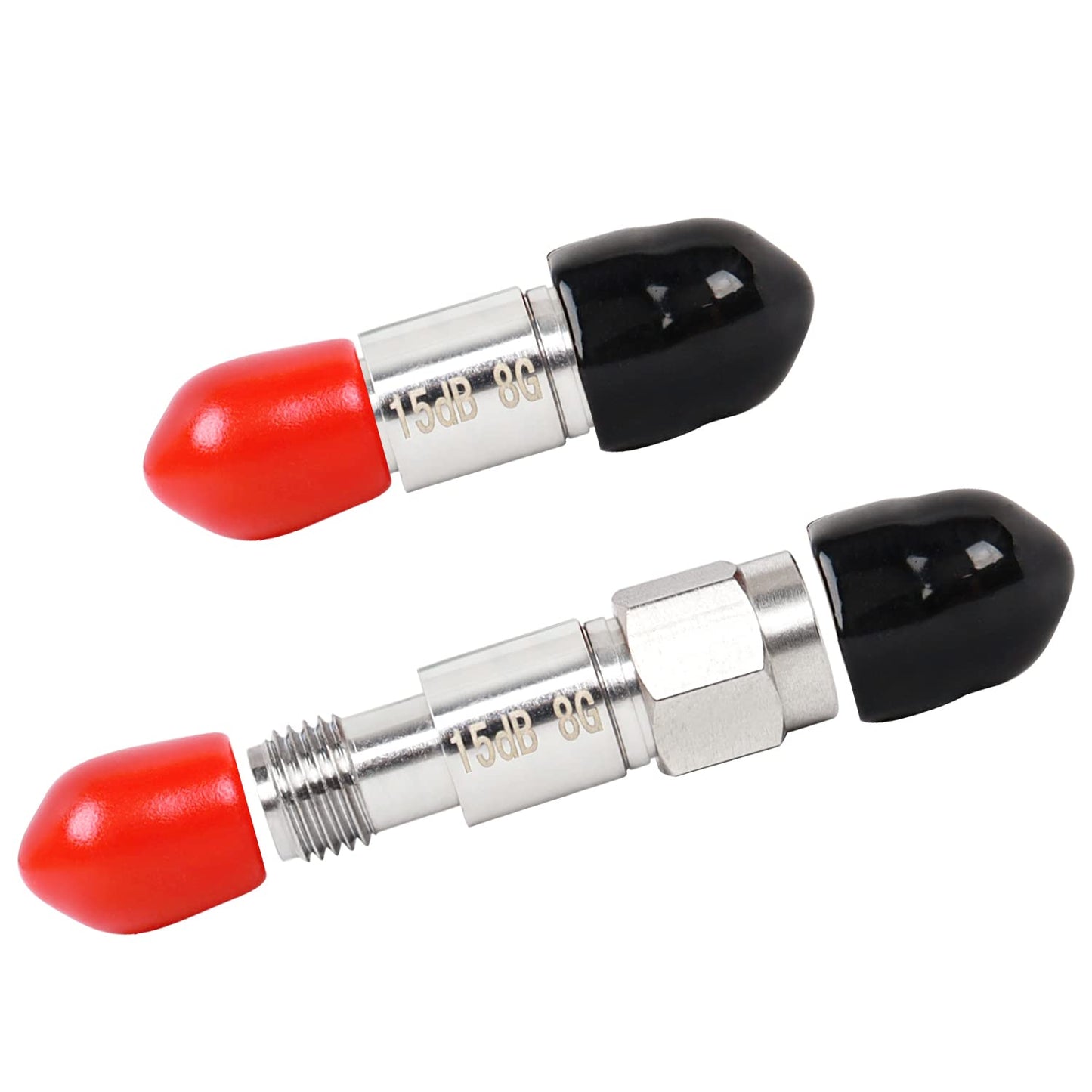 XRDS -RF SMA Male to SMA Female Coaxial RF Attenuator, DC to 8 GHz, 50Ohm, 2W, 15dB Constant Attenuator?2PCS?