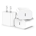 iPhone 17 16 15 Charger Block Fast Charging, 3Pack 20W USB C Wall Charger Adapter for iPhone 17, 17 Air, 17 Pro, 17Pro Max, iPhone 16, 16 Plus, 16