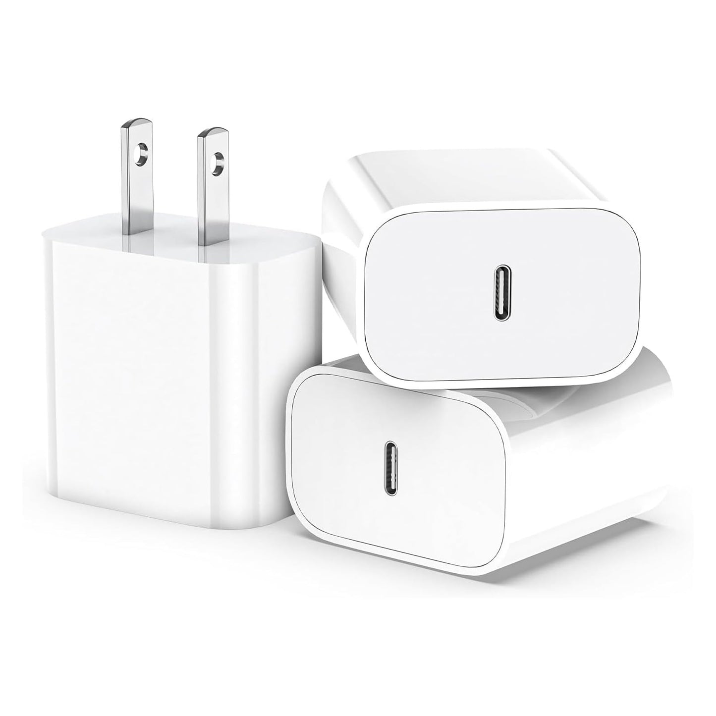 iPhone 17 16 15 Charger Block Fast Charging, 3Pack 20W USB C Wall Charger Adapter for iPhone 17, 17 Air, 17 Pro, 17Pro Max, iPhone 16, 16 Plus, 16