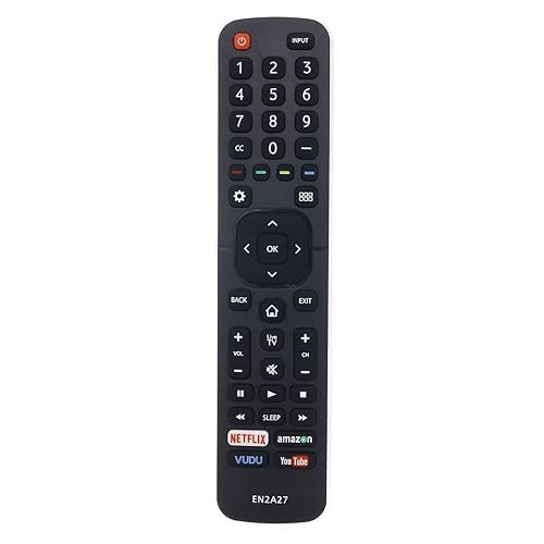Universal for Hisense-TV-Remote, EN2A27 Remote Compatible with All Hisense 4K LED HD UHD Smart TVs