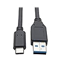 Tripp Lite USB C to USB A Cable, USB 3.1 Gen 1, Male to Male, Black, 6-ft. (U428-006)