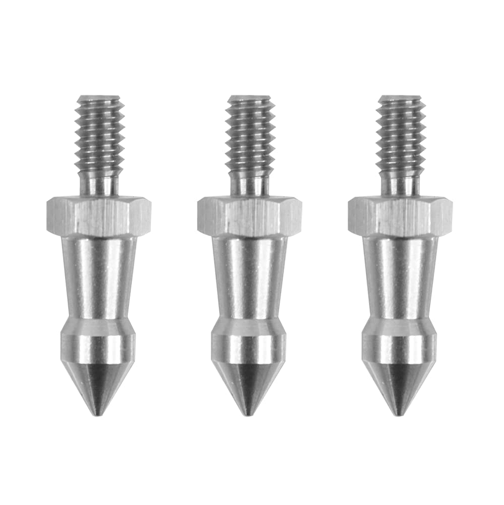 Foto&Tech 3 Pieces Universal Anti Slip Rubber Tripod Feet Compatible with Benro Gitzo Induro Kingjoy Manfrotto for Smooth and Uneven Surfaces (1/4)