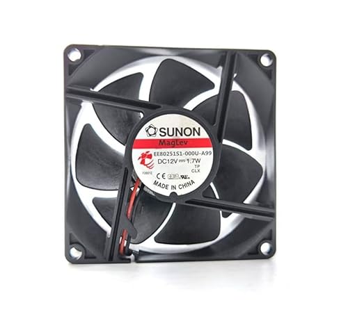 EE80251S1-000U-A99 Fan DC12V 1.7W 8cm 80x80x25mm 2Wire Cooling Fan