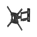 Monoprice Full Motion Single-Stud TV Wall Mount Bracket For 23" To 60" TVs up to 77lbs, Max VESA 400x400, Works with Concrete, Brick, and Wooden Studs