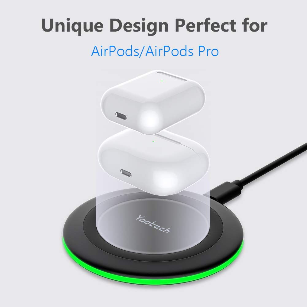 Yootech Wireless Charger,10W Max Wireless Charging Pad Compatible with iPhone 17/17 Pro/17 Pro Max/Air/16/15/14/13/SE 2022/12/11,Samsung Galaxy