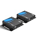 OREI HDMI Over Ethernet Extender via CAT6/7-4K@60Hz Up to 230 ft - HDMI 2.0 & HDCP 2.2 Compliant - 18Gbps Video Bandwidth with HDR 10 - Power Over