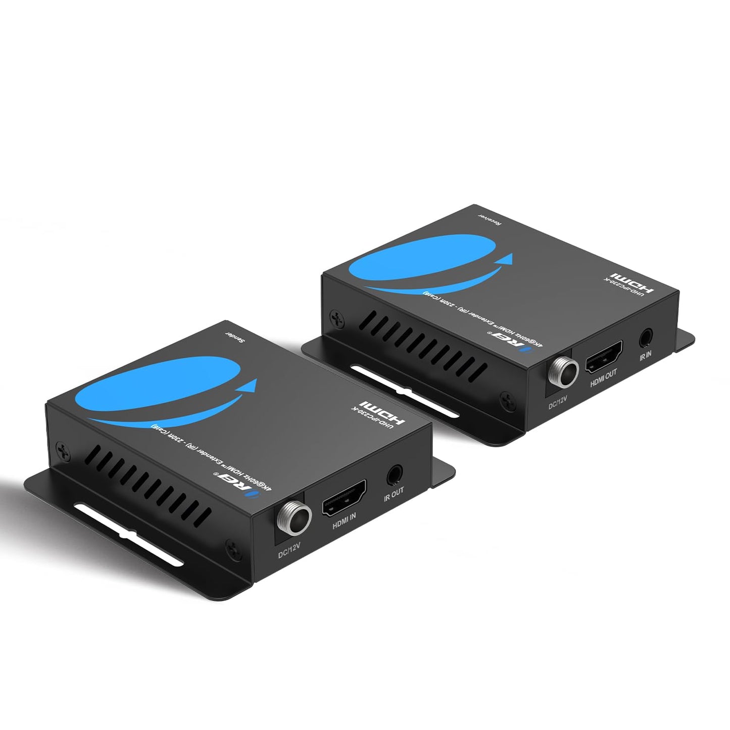 OREI HDMI Over Ethernet Extender via CAT6/7-4K@60Hz Up to 230 ft - HDMI 2.0 & HDCP 2.2 Compliant - 18Gbps Video Bandwidth with HDR 10 - Power Over