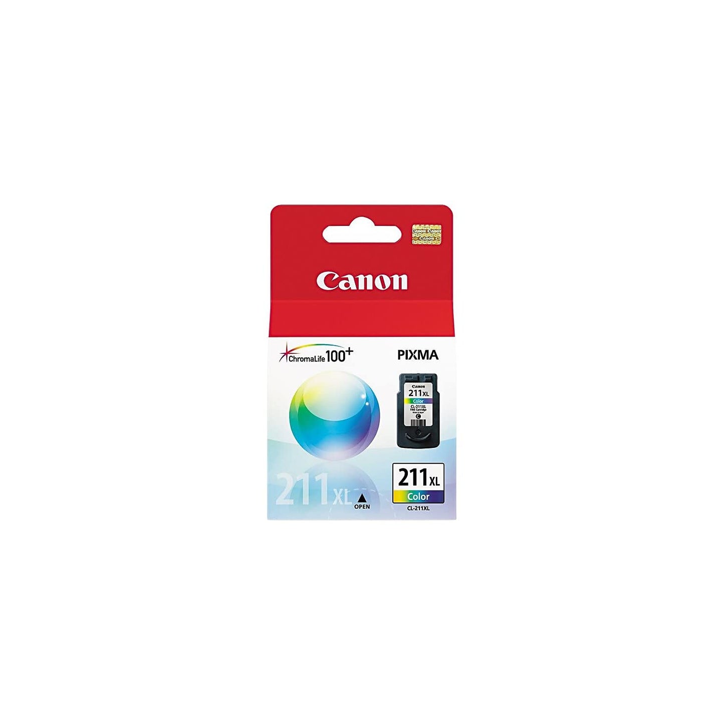 Canon CL211XL Chromalife 100+ Ink Cartridge, Tri-Color - in Retail Packaging