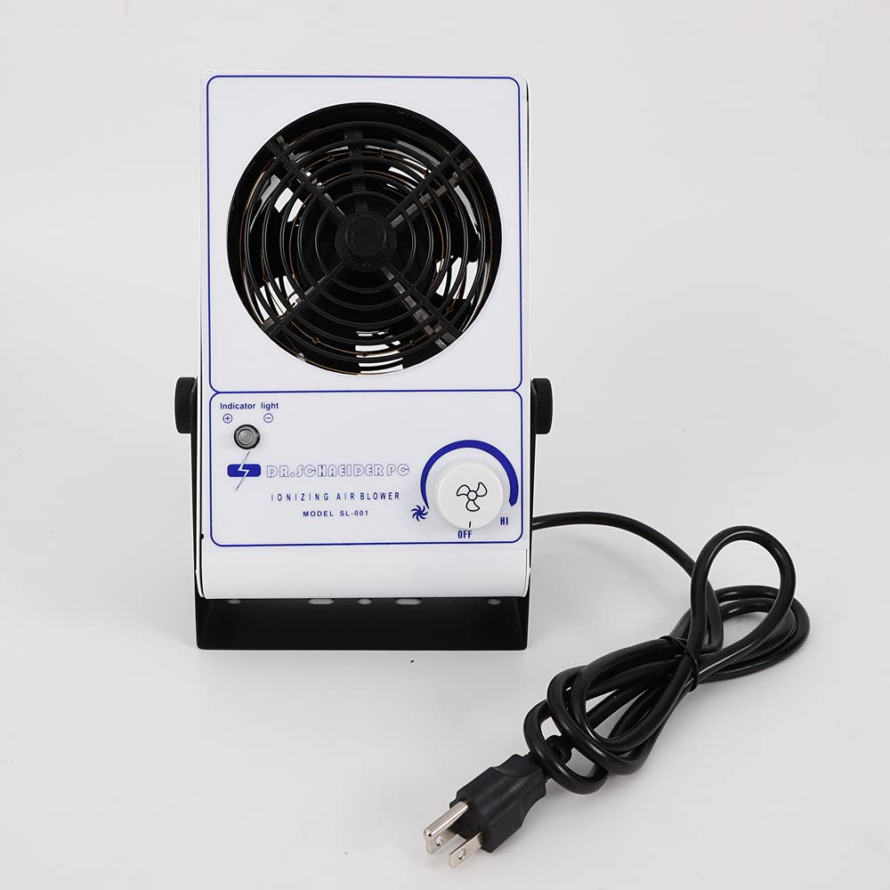 110V Ionizing Air Blower Fan Anti-Static Ion Blower Static Eliminator Ionizer ESD Fan
