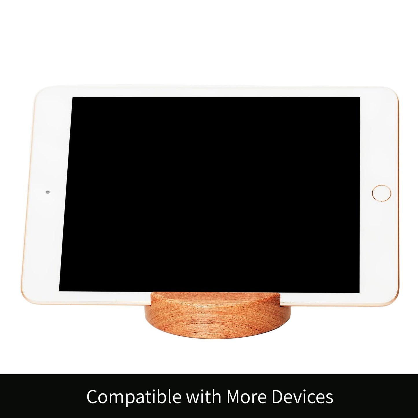 ZJL Wooden Cell Phone Stand,Desktop Portable Phone Holder Compatible with iPhone 15 Pro Max 14 Plus 13 12 se,Natural Wood Smartphone Holder for Desk
