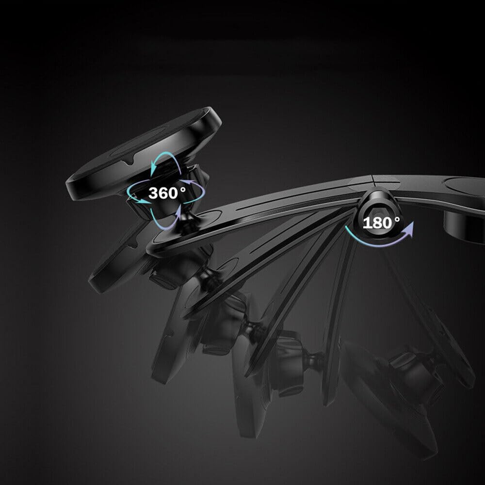 Fonus Car Mount Compatible with Samsung Galaxy S26/Plus/Ultra - Dash Phone Holder Magnetic Cradle Swivel Dock