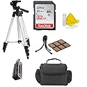Top Knotch Camera Accessory Bundle Kit for Canon, Nikon, Panasonic, Sony, Samsung and Olympus Digital Cameras. Bundle includes 9 Camera Accessories