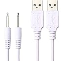 Accessonico DC Charger USB Charging Cable Cord Replacement for Lovense Bullet 2.5 mm (2 Pack)