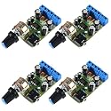 QCCAN 4pcs TDA2822M Audio Amplifier Board 2.0 Channel Stereo AMP Mini AUX Audio Amplifier Module DC1.8-12V
