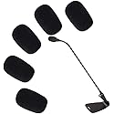 Microphone Wind Shield Foam Covers, 5 Pcs, Black, for Shure CVG18-B/C Gooseneck Condenser Microphone