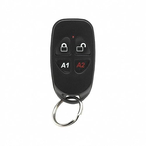 NAPCO GEM-KEYF Compact 4-Button Key-Chain Remote (One Pack) (One Pack)