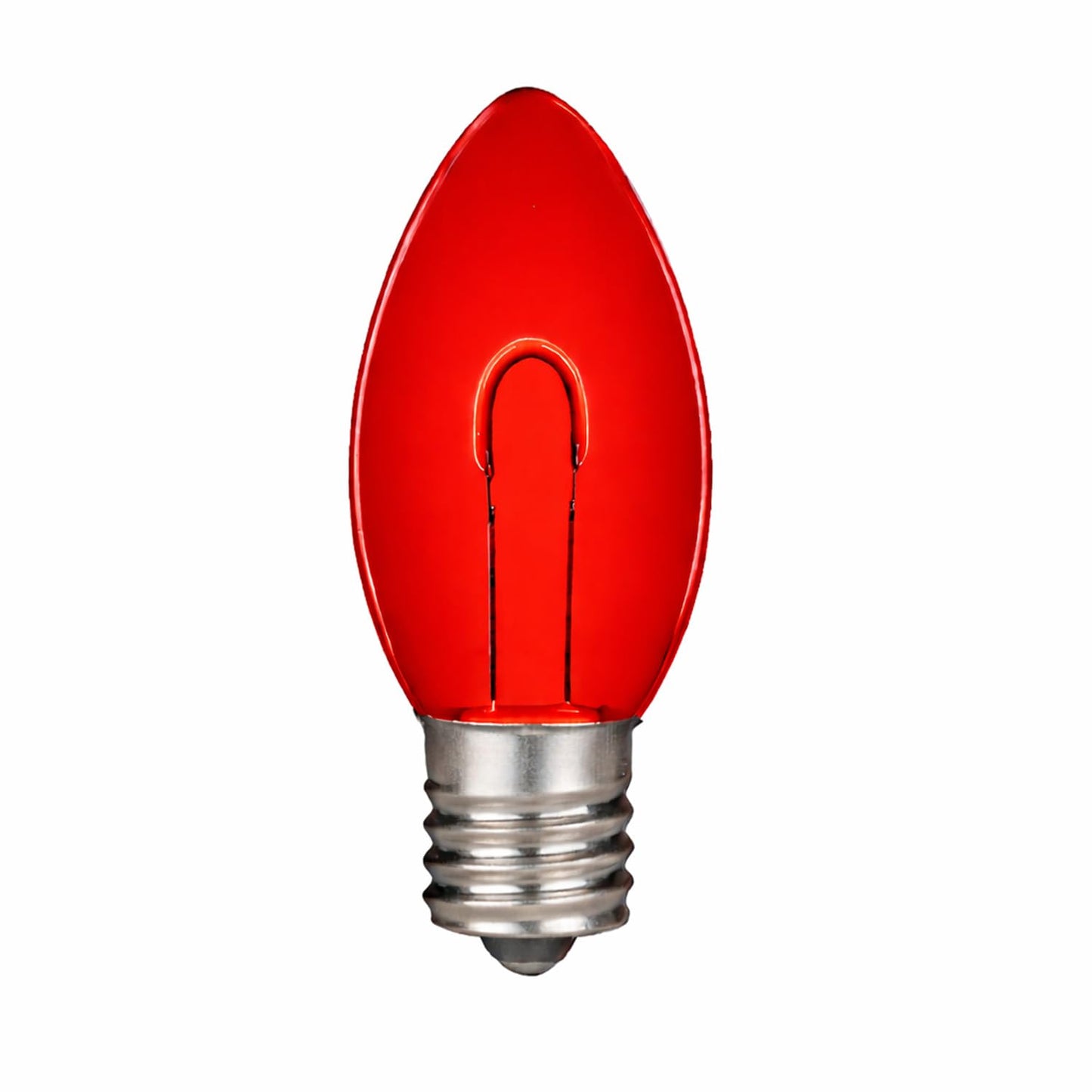 Festive Living 25 Pack Red C9 LED Replacement Bulbs, E17 Intermediate Base