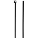 Hellermann Tyton T18R0HSM4 High Temp Cable Tie, 4" Long, 18lb Tensile Strength, PA66HS, Black (Pack of 1000)