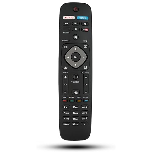 Replacement Remote Control Compatible for Philips Smart TV 43PFL5603F7 50PFL5703/F7 55PFL5903/F7 75PFL5603/F7 50PFL5903F7 65PFL5603F7 75PFL5603F7