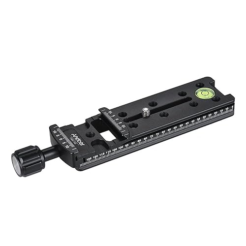 Andoer 140mm Nodal Slide Rail Quick Release Plate Clamp Adapter for Arca Swiss Photography Accessories