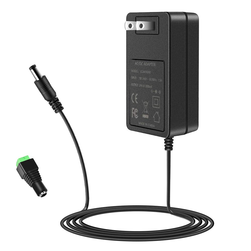 SHNITPWR 24V Power Supply 3A 72W AC/DC Adapter 100V~240V AC to DC 24 Volt 72W 3amp 2.7A 2.5A 2A Converter Transformer with 5.5x2.5mm Plug for LED…