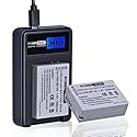 PowerTrust 2 Pack NB-10L Camera Battery and LCD USB Charger for Canon G1X G15 G16 SX40HS SX50HS SX60HS SX40 SX50 HS