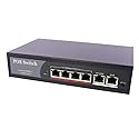 axGear PoE Network Switch 10/100m Power Injector 4 Port + 2 Port Power Over Ethernet