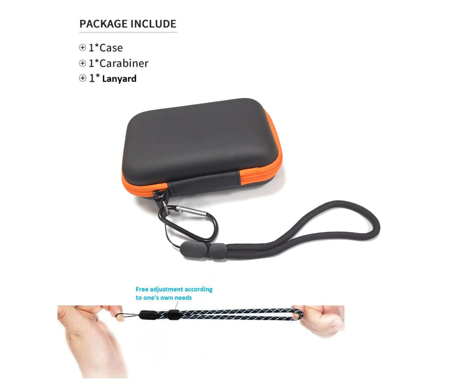 Hard Case for SanDisk Extreme Pro/SanDisk Extreme Portable External SSD 500GB 1TB 2TB, Travel Case Protective Cover Storage Bag, for Samsung T7 Shield
