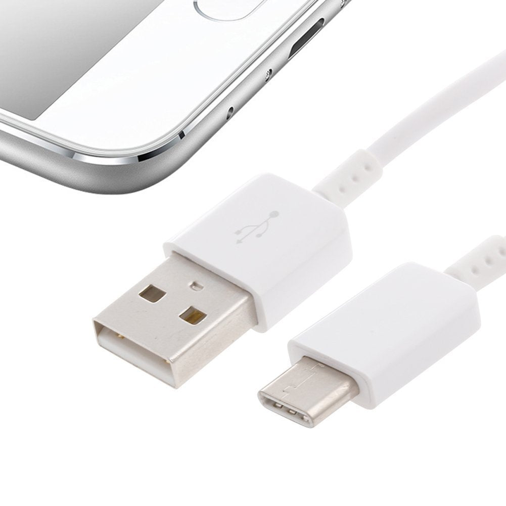 Authentic Galaxy S8 Active USB to Type-C Charging and Transfer Cable. (White / 3.3Ft)