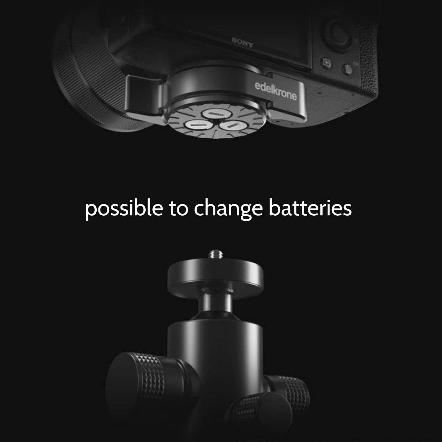 edelkrone QuickRELEASE Camera Mount - Attach Your Camera to any Camera Plate or Switch Between Camera Plate in Seconds